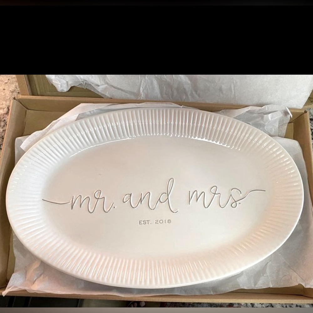 Mr. and Mrs. est. 2018 | Wedding Platter